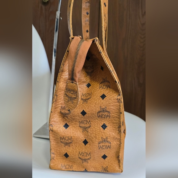 MCM Visetos Coated Canvas Shopper Tote - Picture 5 of 17